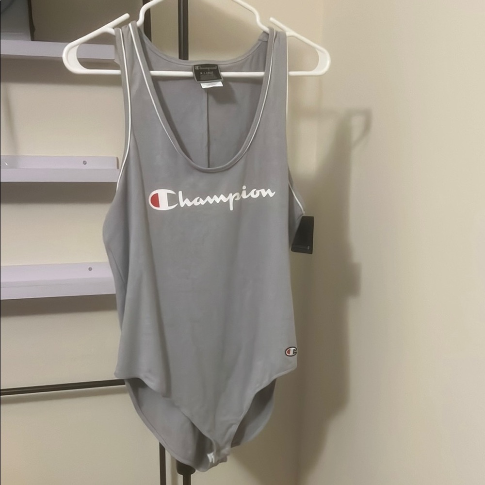 Champion Gray Women's Tank Top bodysuit